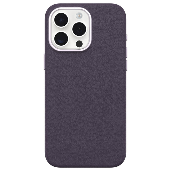 OtterBox Symmetry Cactus Leather MagSafe Case Plum Luxe for iPhone 15 Pro Max