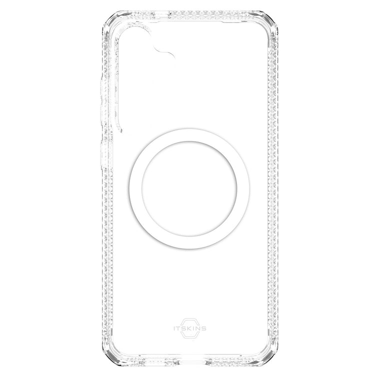 ITSKINS Hybrid_R Clear Case Compatible w/MagSafe for Samsung Galaxy S24