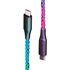 Helix/Retrak Lucid Charge LED USB-C Cable Multi-Color