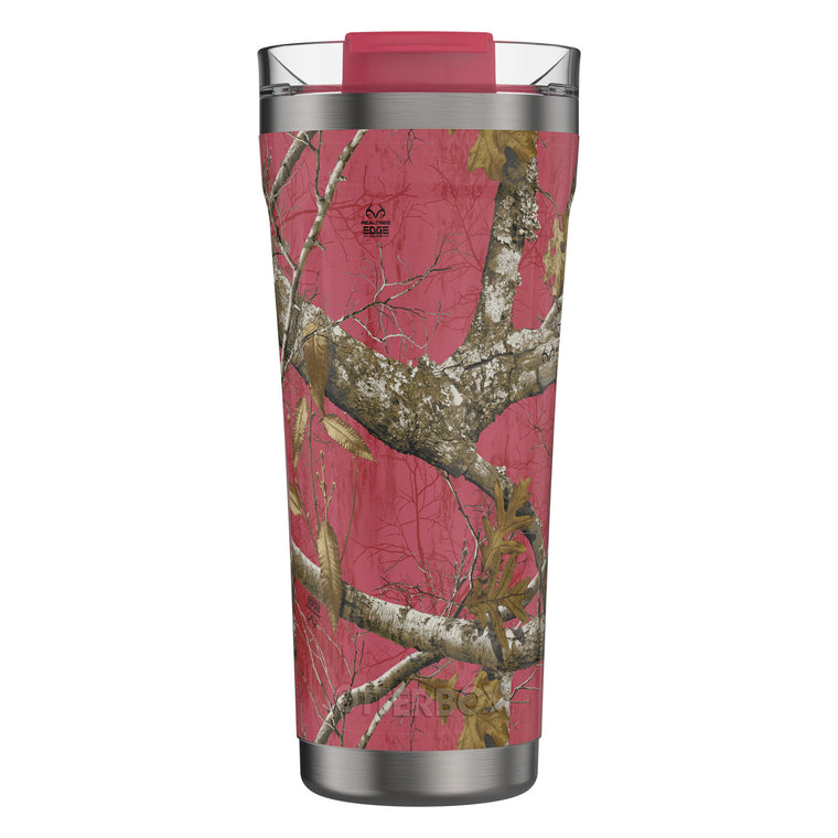 OtterBox Elevation Tumbler with sealed Lid 20 OZ Realtree Flamingo