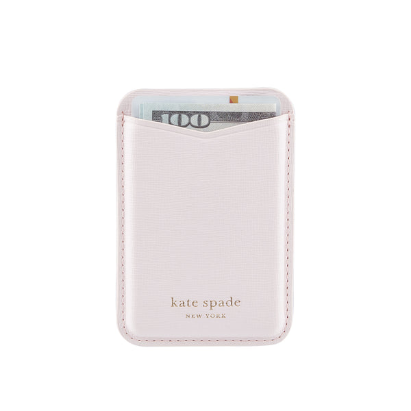 Kate Spade Magnetic Wallet Compatible with MagSafe Pale Dogwood