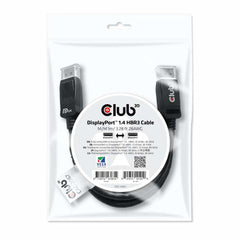Club3D DisplayPort 1.4 HBR3 Cable Male/Male 1m/3.28ft Black