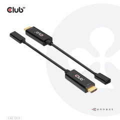 Club3D HDMI to USB-C 4K60Hz Active Adapter Male/Female Black
