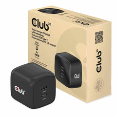 Club3D Travel Charger PPS 45W GAN Dual Port USB-C Power Delivery 3.0 Support Black